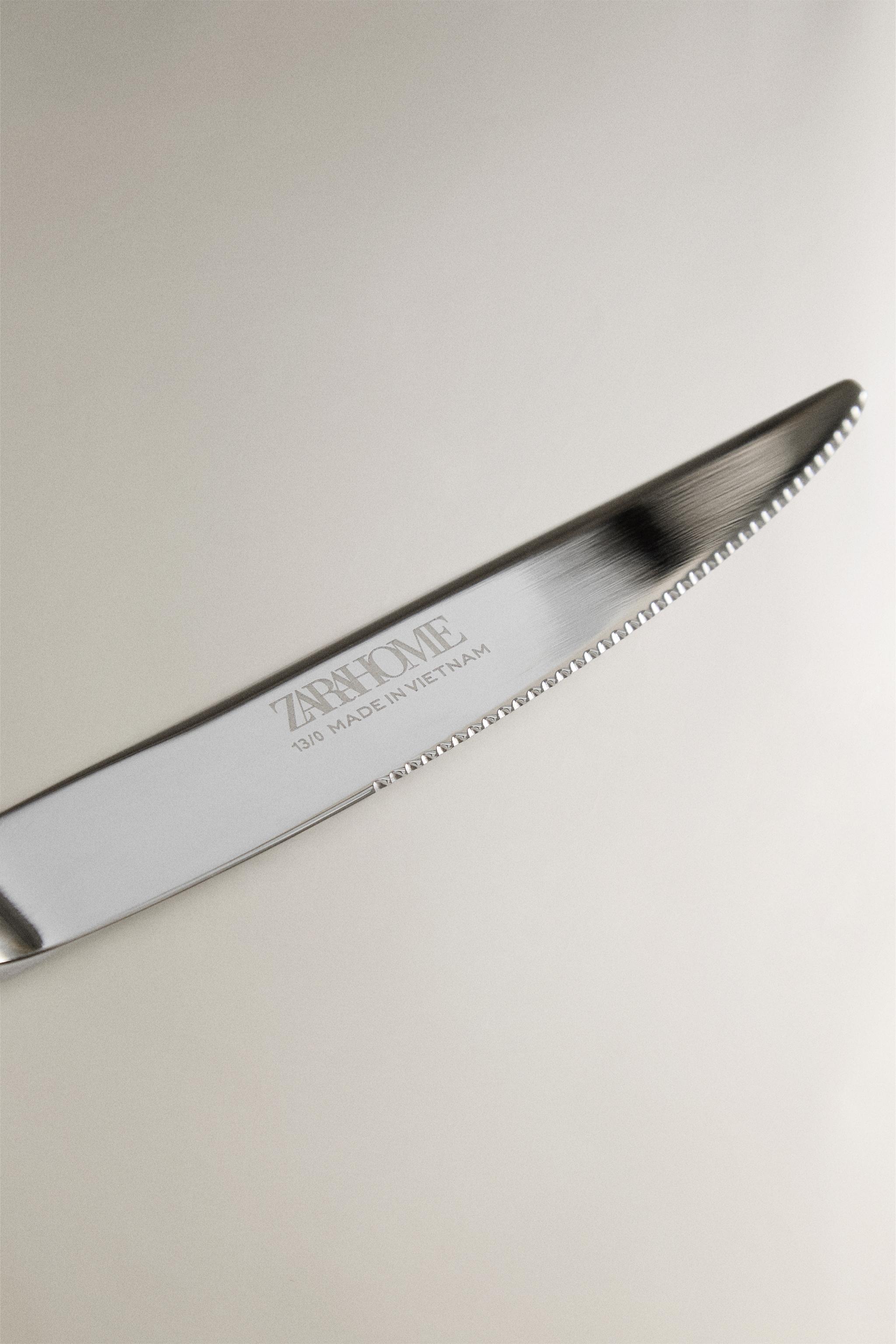 COUTEAU À VIANDE ACIER BRILLANT
